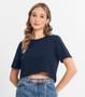 Imagem de Blusa Cropped Lisa Select Azul