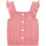 Imagem de Blusa Cropped Menina Milon em Cotton - Rosa Cashmere