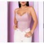 Imagem de Blusa cropped modelo corselet pontas tecido cirre moda feminina