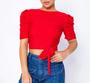 Imagem de Blusa Cropped multiuso manga princesa feminino moda