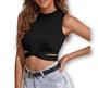 Imagem de Blusa Cropped regata recorte na lateral viscolycra feminina