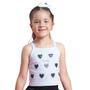 Imagem de Blusa Cropped Ribana Alça Corações Cristal Pituchinhus