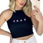 Imagem de blusa cropped top blusinha babe feminino moda