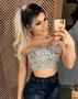 Imagem de Blusa cropped top faixa com bojo feminino