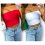 Imagem de Blusa cropped top faixa feminino poliéster