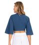 Imagem de Blusa Cropped Transpassada Endless Azul