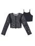 Imagem de Blusa Cropped Tule Com Top Preto Dway