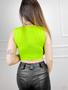 Imagem de Blusa Cropped viscolycra recorte x lateral gringa feminina elegante