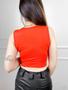 Imagem de Blusa Cropped viscolycra recorte x lateral gringa feminina