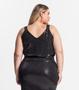 Imagem de Blusa De Alça Plus Size Em Lantejoula Secret Glam Preto