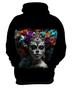 Imagem de Blusa de Frio La Catrina Mexicana Dama Esqueleto 3