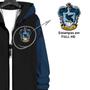 Imagem de Blusa De Frio Moletom Azul Zíper Estampa Cornival Casa Revenclaw Harry Potter Escola Hogwarts