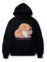Imagem de Blusa De Frio Moletom Canguru Gatinho Com Sono Morning Mood
