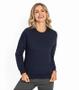 Imagem de Blusa de frio moletom feminino Rovitex - M - Azul escuro