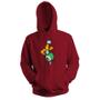Imagem de Blusa de Frio Moletom flanelado com Capuz Estampa Digital Unissex Envio Imediato Bola Espada Cravada