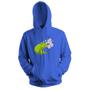 Imagem de Blusa de Frio Moletom flanelado com Capuz Estampa Digital Unissex Envio Imediato Sapo Fumante