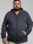 Imagem de Blusa de frio moletom plus size masculina G1 ao G3 moletom grosso inverno frio