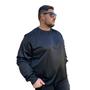 Imagem de Blusa de Frio Plus Size Masculina Básico Preto Blusão Agasalho Liso