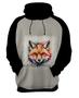 Imagem de Blusa de Frio Raposa Fox Ilustrada Abstrata Cromática