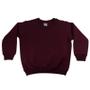 Imagem de Blusa de Moletom Infantil Flanelado Bordo Punho Basico 4 A 8 dia a dia Frio Inverno Quentinho Uniforme Escolar Menino Menina Presente  Baby Deluxe