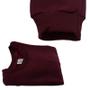 Imagem de Blusa de Moletom Infantil Flanelado Bordo Punho Basico 4 A 8 dia a dia Frio Inverno Quentinho Uniforme Escolar Menino Menina Presente  Baby Deluxe