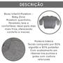 Imagem de Blusa de Moletom Infantil Flanelado Cinza Punho Basico 4 A 8 dia a dia Frio Inverno Uniforme Escolar Menino Menina Macio Presente  Baby Deluxe