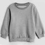 Imagem de Blusa de Moletom Infantil Flanelado Cinza Punho Basico 4 A 8 dia a dia Frio Inverno Uniforme Escolar Menino Menina Macio Presente  Baby Deluxe