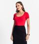 Imagem de Blusa De Viscotorcion Decote Feminino Endless Vermelho