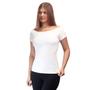 Imagem de Blusa Decote Canoa com bojo Manga Curta