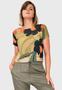 Imagem de Blusa Decote Costa Floral Militar Modisch