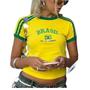 Imagem de Blusa Do Brasil Bandeira Bordada BabyLock - Amarela