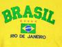 Imagem de Blusa Do Brasil Bandeira Bordada Unissex - Amarela