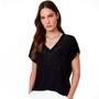 Imagem de Blusa Dudalina Shine Decote V In24 Preto Feminino