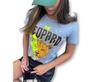 Imagem de blusa elegante t-shirt manga curta leopard fashion