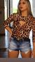 Imagem de Blusa em malha animal print tamanho M