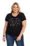 Imagem de Blusa em Malha Viscose com Elastano com Estampa Flores