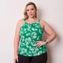 Imagem de Blusa Estampada Plus Size Com Laço Alça Ajustável Ac121
