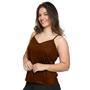 Imagem de Blusa Feminina Alcinha Regata Suede Soltinha Moda Verão Basica