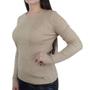 Imagem de Blusa Feminina Alpelo Sueter Canelado Bege Gengibre 10900598