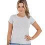 Imagem de Blusa Feminina Baby Look Básica Gola Redonda Slim Viscose 3001.C1