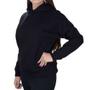 Imagem de Blusa Feminina Basico.Com Moletom Cropped Preta - 10001