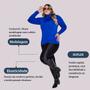 Imagem de Blusa Feminina Cacharrel Plus Size Lycra Suplex Básica Gola