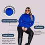 Imagem de Blusa Feminina Cacharrel Plus Size Lycra Suplex Básica Gola