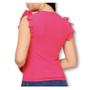 Imagem de Blusa feminina canelada cavada babado casual fashion