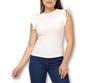 Imagem de Blusa feminina canelada cavada babado casual fashion