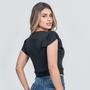 Imagem de Blusa Feminina Canelada Com Babado 03106-