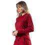 Imagem de Blusa Feminina Canelada Com Capuz Comfy outono inverno