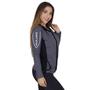 Imagem de Blusa Feminina Casaco Moda Academia Fitness Estilo Sempre  Viscolycra com Capuz