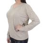 Imagem de Blusa Feminina City Lady Plus Size Bege Kaqui - 658092