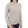 Imagem de Blusa Feminina City Lady Tricot Plus Size Bege - 658100